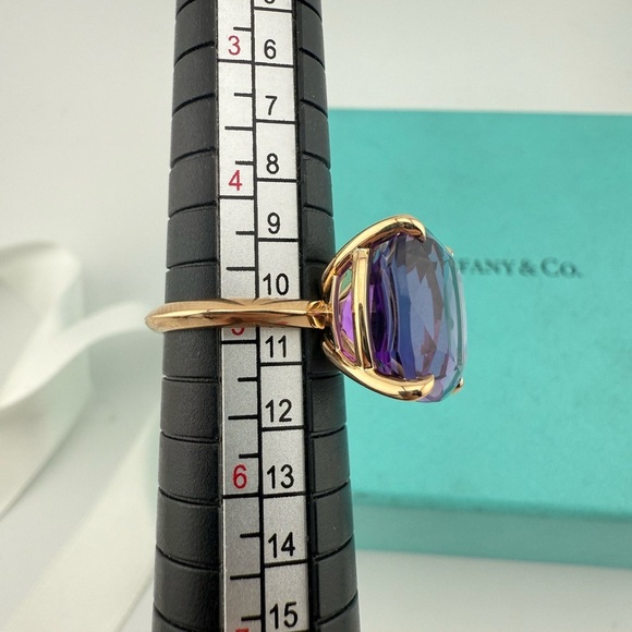 Tiffany & Co. Amethyst Sparkler Cocktail Ring in 18k Rose Gold - Picture 7 of 9